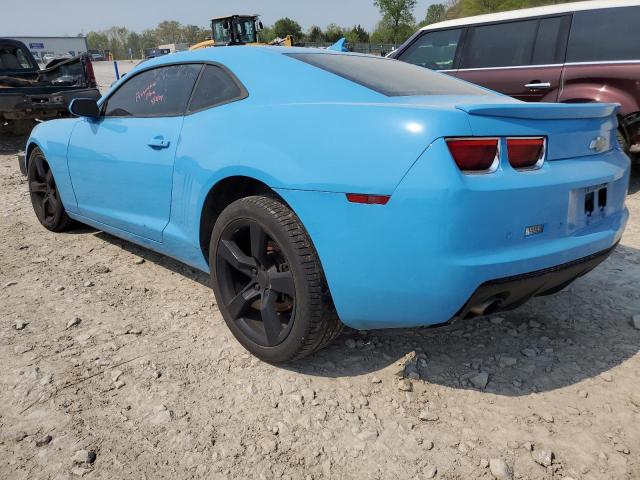 2G1FC1E37C9187329 - 2012 CHEVROLET CAMARO LT BLUE photo 2