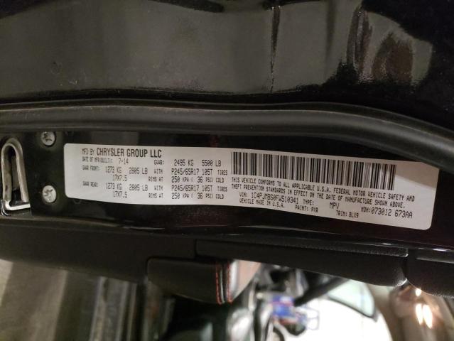 1C4PJMBS0FW510341 - 2015 JEEP CHEROKEE TRAILHAWK BLACK photo 13