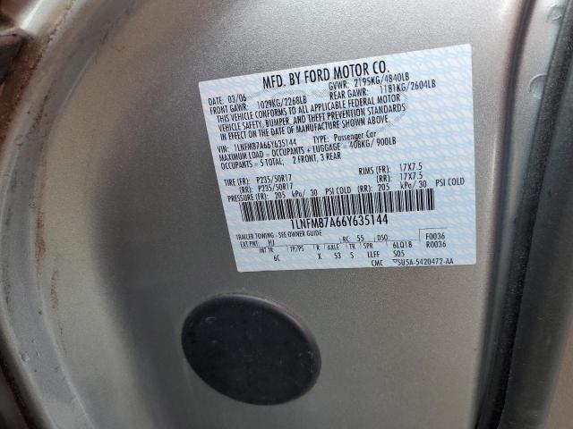 1LNFM87A66Y635144 - 2006 LINCOLN LS Dəniz mavisi foto 12
