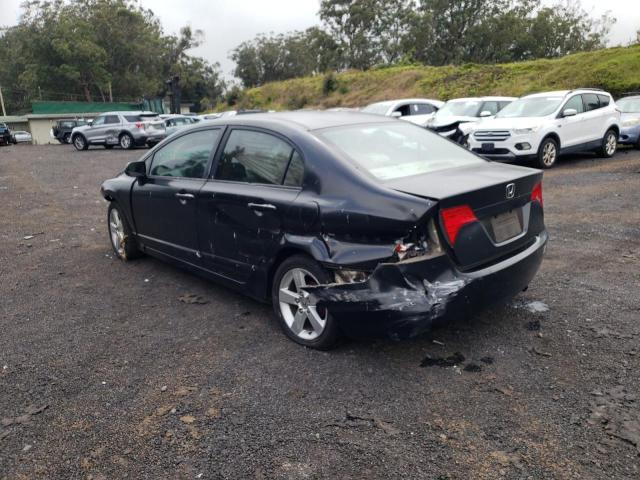 1HGFA16587L026520 - 2007 HONDA CIVIC LX BLACK photo 2