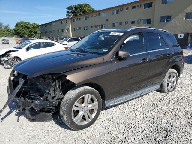 4JGDA5HB1DA225198 - 2013 MERCEDES-BENZ ML 350 4MATIC BROWN photo 1