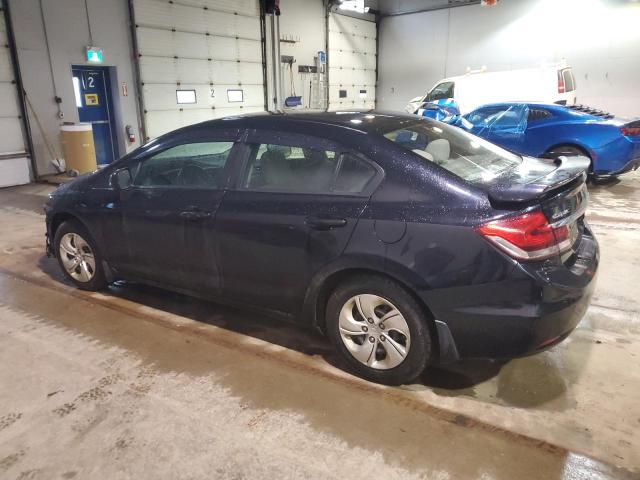 2HGFB2F43DH105726 - 2013 HONDA CIVIC LX BLACK photo 2