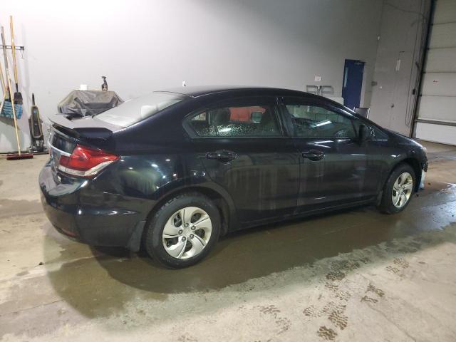 2HGFB2F43DH105726 - 2013 HONDA CIVIC LX BLACK photo 3