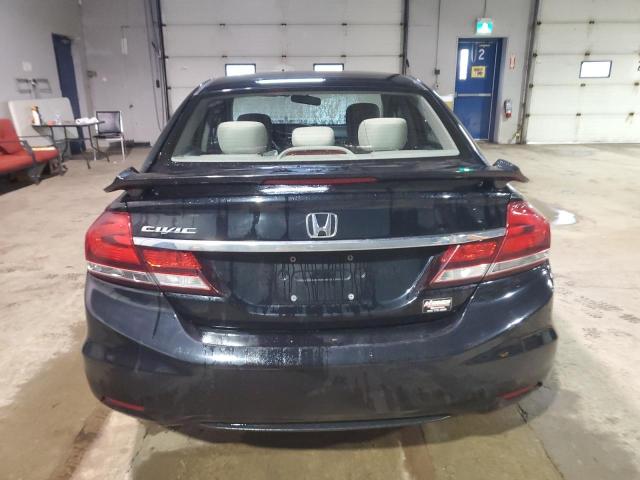2HGFB2F43DH105726 - 2013 HONDA CIVIC LX BLACK photo 6