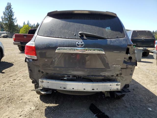 5TDDK3EH6CS104473 - 2012 TOYOTA HIGHLANDER LIMITED GRAY photo 6