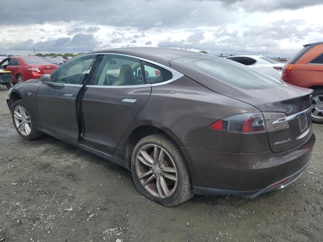 5YJSA1S13EFP29409 - 2014 TESLA MODEL S BROWN photo 2