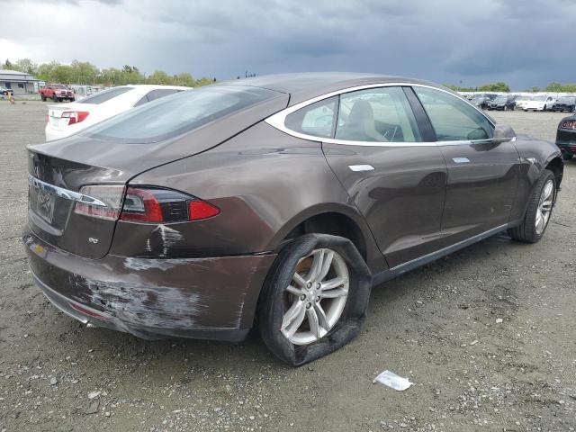 5YJSA1S13EFP29409 - 2014 TESLA MODEL S BROWN photo 3