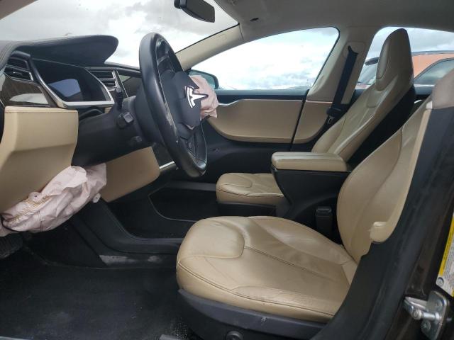 5YJSA1S13EFP29409 - 2014 TESLA MODEL S BROWN photo 7