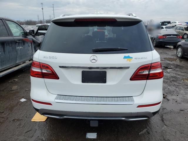4JGDA5HBXFA606115 - 2015 MERCEDES-BENZ ML 350 4MATIC WHITE photo 6