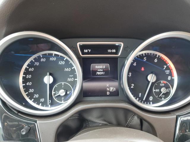 4JGDA5HBXFA606115 - 2015 MERCEDES-BENZ ML 350 4MATIC WHITE photo 9