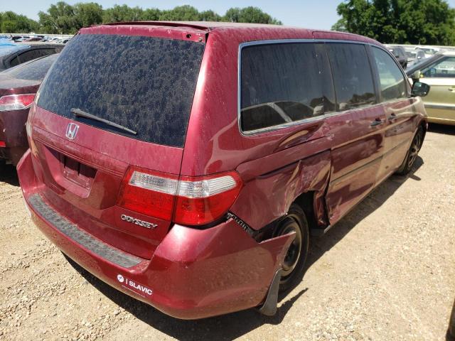 5FNRL38255B077042 - 2005 HONDA ODYSSEY LX RED photo 4