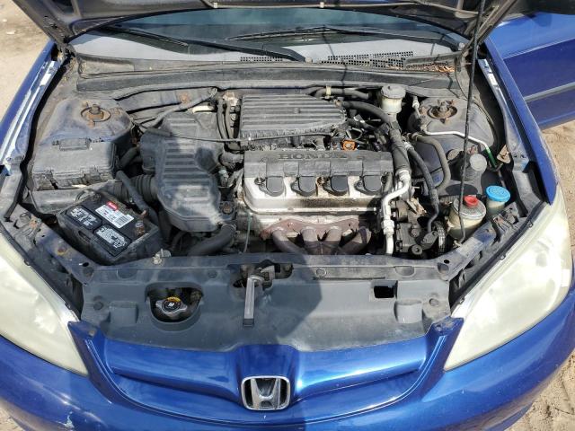 2HGES16365H561783 - 2005 HONDA CIVIC DX VP BLUE photo 11