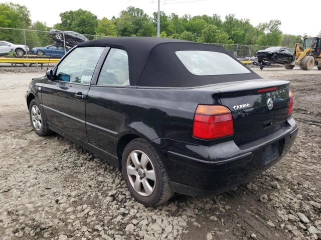 3VWDC21V92M803286 - 2002 VOLKSWAGEN CABRIO GLX 黑色 照片 2