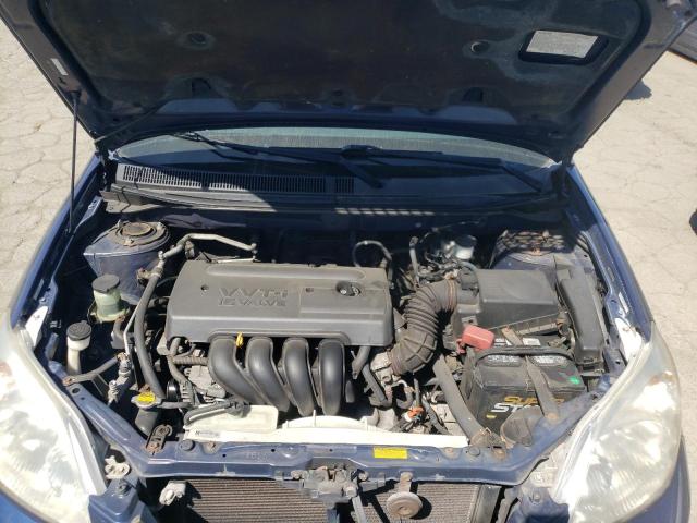 2T1KR32E58C709629 - 2008 TOYOTA COROLLA MA XR BLUE photo 11