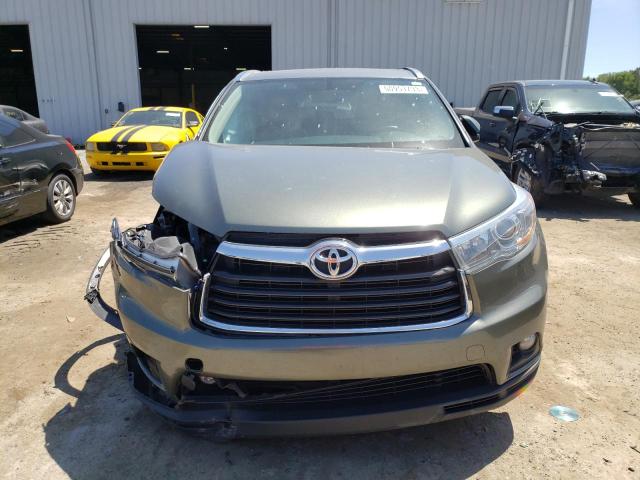5TDKKRFH1FS081343 - 2015 TOYOTA HIGHLANDER XLE GREEN photo 5