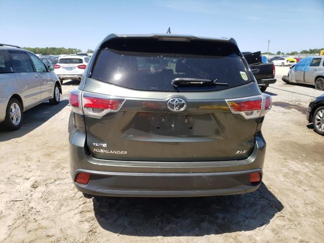5TDKKRFH1FS081343 - 2015 TOYOTA HIGHLANDER XLE GREEN photo 6