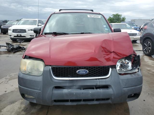 1FMYU03164KA30170 - 2004 FORD ESCAPE XLT BURGUNDY photo 5