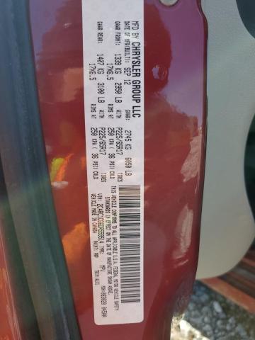 2C4RC1CG6DR559514 - 2013 CHRYSLER TOWN & COU TOURING L RED photo 13