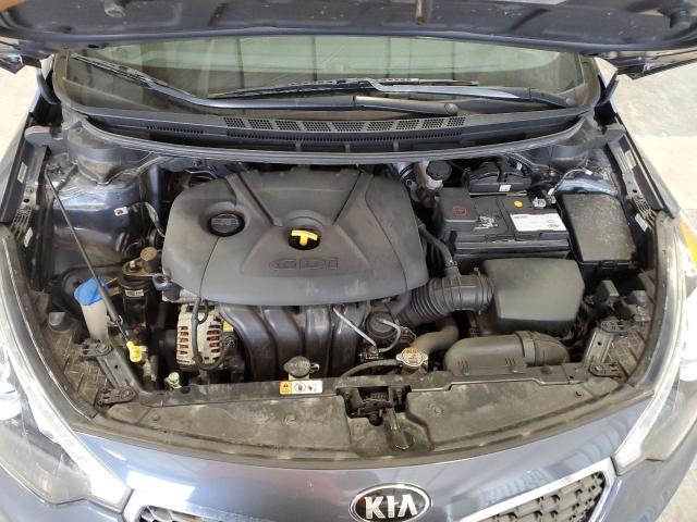 KNAFX5A8XF5315954 - 2015 KIA FORTE EX BLUE photo 11