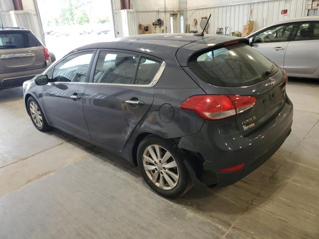 KNAFX5A8XF5315954 - 2015 KIA FORTE EX BLUE photo 2