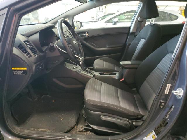 KNAFX5A8XF5315954 - 2015 KIA FORTE EX BLUE photo 7