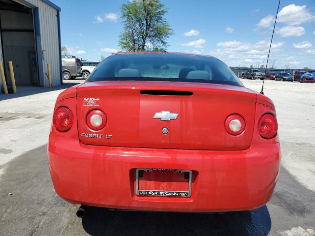 1G1AL18F687151592 - 2008 CHEVROLET COBALT LT RED photo 6