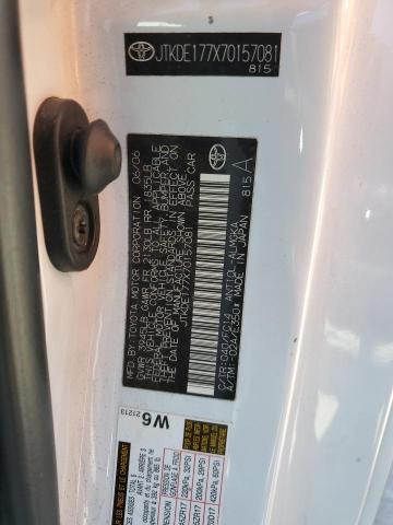 JTKDE177X70157081 - 2007 TOYOTA SCION TC WHITE photo 13