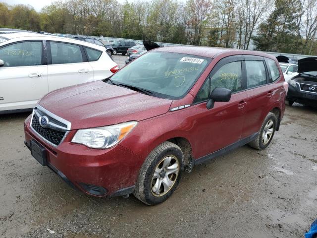 JF2SJAAC6EG438090 - 2014 SUBARU FORESTER 2.5I RED photo 1