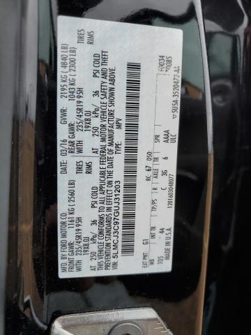 5LMCJ3C97GUJ31203 - 2016 LINCOLN MKC RESERVE Qara foto 12