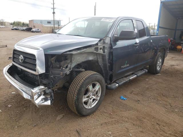 5TFBW54189X085486 - 2009 TOYOTA TUNDRA DOUBLE CAB GRAY photo 1