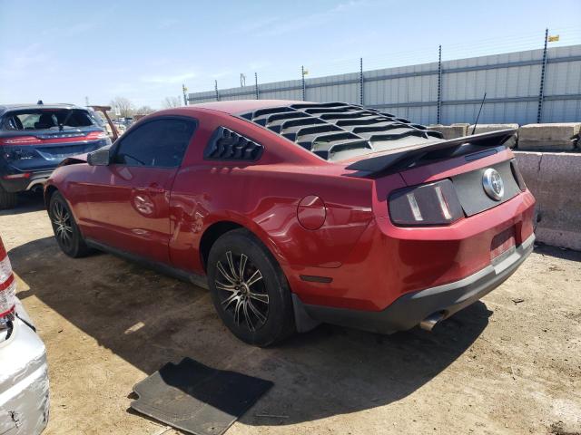 1ZVBP8AM2B5124665 - 2011 FORD MUSTANG RED photo 2