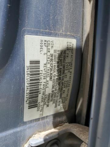 3N1BC1CP3AL353967 - 2010 NISSAN VERSA S BLUE photo 12