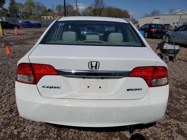 2HGFA16579H356794 - 2009 HONDA CIVIC LX WHITE photo 6