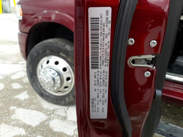 3C63RRJL7KG537521 - 2019 RAM 3500 LARAMIE BURGUNDY photo 12