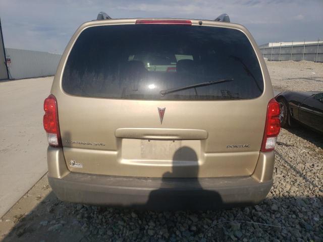 1GMDV33L06D180099 - 2006 PONTIAC MONTANA SV6 TAN photo 6