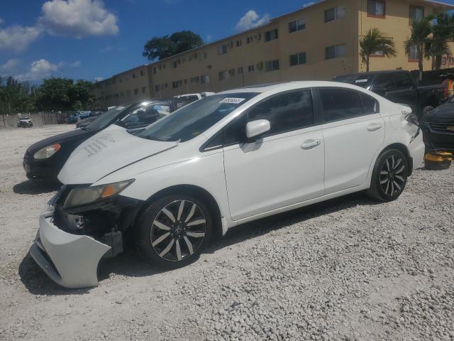 19XFB2F9XFE037742 - 2015 HONDA CIVIC EXL WHITE photo 1