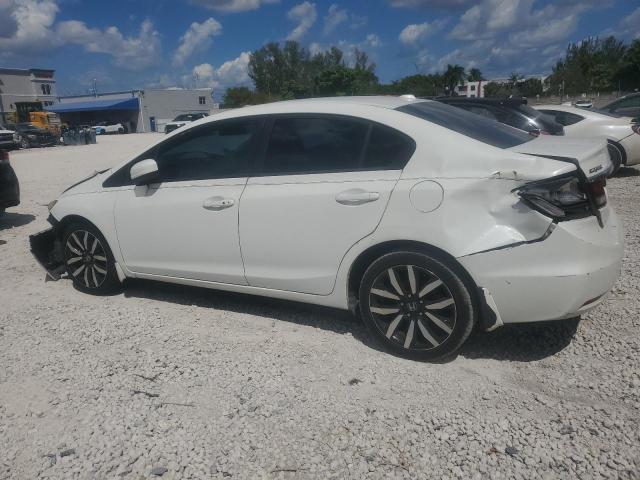 19XFB2F9XFE037742 - 2015 HONDA CIVIC EXL WHITE photo 2