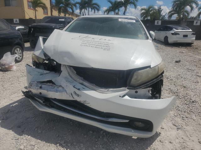 19XFB2F9XFE037742 - 2015 HONDA CIVIC EXL WHITE photo 5