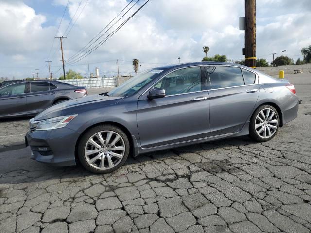 1HGCR3F95HA011514 - 2017 HONDA ACCORD TOURING GRAY photo 1