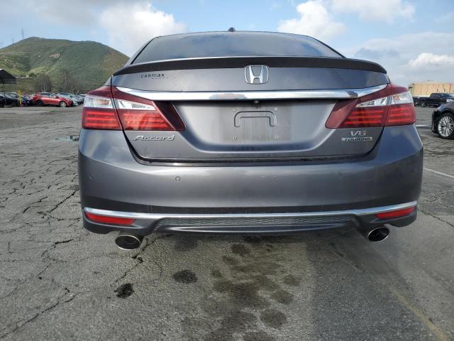 1HGCR3F95HA011514 - 2017 HONDA ACCORD TOURING GRAY photo 6