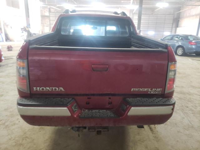 2HJYK16536H511367 - 2006 HONDA RIDGELINE RTL MAROON photo 6