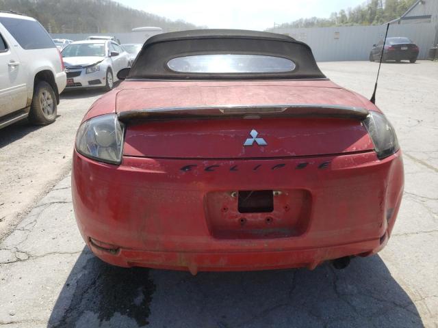 4A3AL25F67E046706 - 2007 MITSUBISHI ECLIPSE SPYDER GS RED photo 6