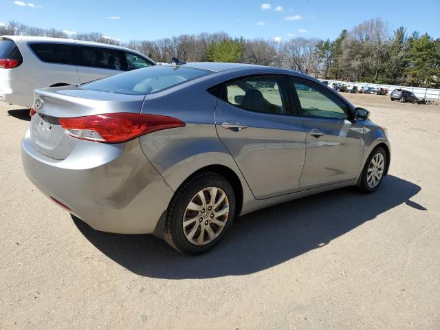 KMHDH4AE6CU359955 - 2012 HYUNDAI ELANTRA GLS GRAY photo 3