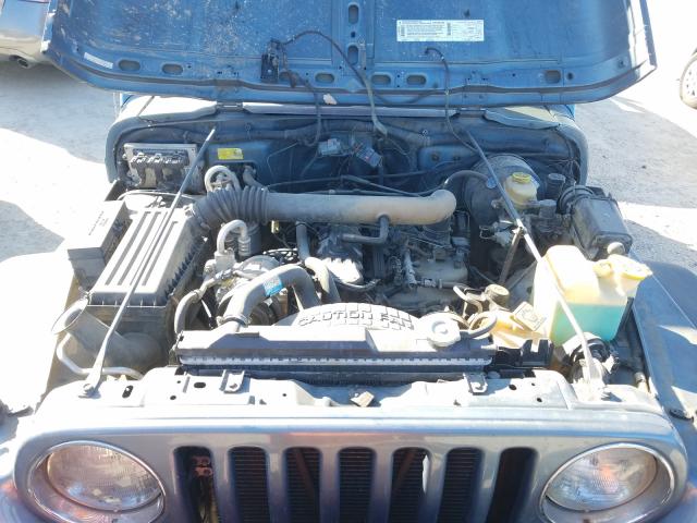 1J4FY19S0XP434864 - 1999 JEEP WRANG SPRT SPORT BLUE photo 7