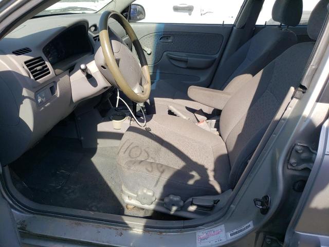 KNADC165336134811 - 2003 KIA RIO CINCO SILVER photo 7