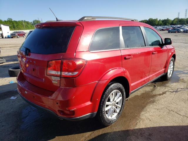 3C4PDCBG6FT664023 - 2015 DODGE JOURNEY SXT RED photo 3