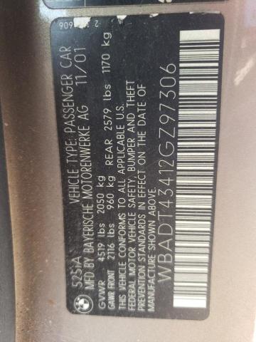 WBADT43412GZ97306 - 2002 BMW 1200LT I AUTOMATIC TAN photo 12