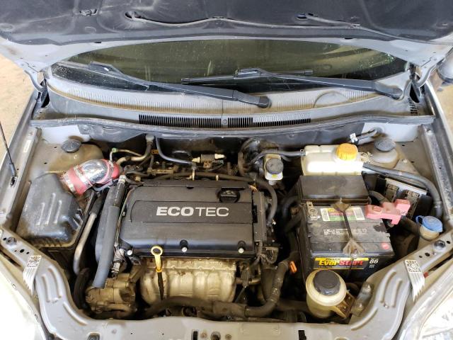 KL1TD5DE7BB152859 - 2011 CHEVROLET AVEO LS ნაცრისფერი ფოტო 11