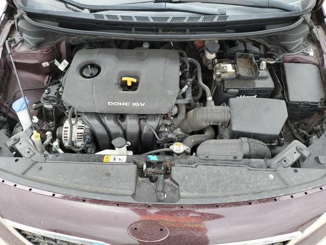 3KPFK4A77HE097451 - 2017 KIA FORTE LX BURGUNDY photo 11