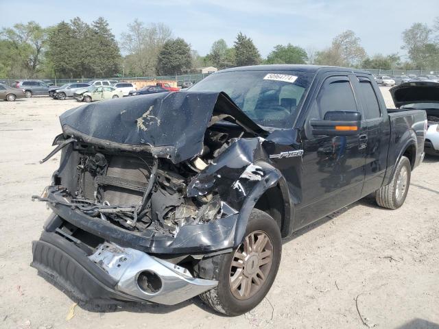 1FTRX12V09FA86387 - 2009 FORD F150 SUPER CAB BLACK photo 1